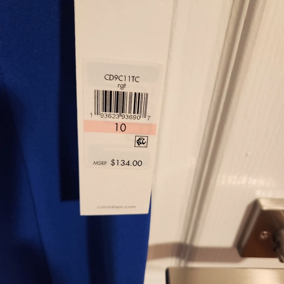 New With Tags Calvin Klein Royal Blue Midi Dress FINAL PRICE - Picture 3 of 5